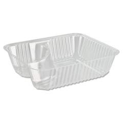 Dart ClearPac Small Nacho Tray, 2-Compartments, 5 x 6 x 1.5, Clear, 125/Bag, 2 Bags/Carton (C56NT2)
