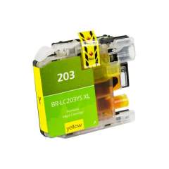 Compatible Brother LC203Y Innobella High-Yield Ink, 550 Page-Yield, Yellow