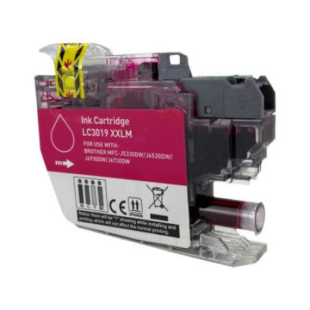 Compatible Brother LC3019M Innobella Super High-Yield Ink, 1,300 Page-Yield, Magenta