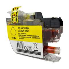 Compatible Brother LC3029Y INKvestment Super High-Yield Ink, 1,500 Page-Yield, Yellow