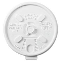 Dart Lift n' Lock Plastic Hot Cup Lids, Fits 6 oz to 10 oz Cups, White, 1,000/Carton (8FTL)