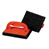Scotchbrick Griddle Scrubber 9537, 4 x 6, Red/Black, 12/Carton (59203)