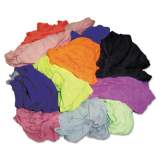 HOSPECO New Colored Knit Polo T-Shirt Rags, Assorted Colors, 10 Pounds/Bag (24510)