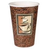 Dixie Java Hot Paper Cups, 16 oz, Java Design, Brown, 50/Sleeve, 20 Sleeves/Carton (2346DJ)