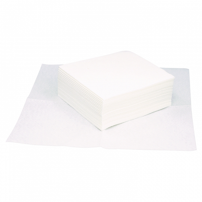 TASKBrand Grease and Oil Wipers, Quarterfold, 12 x 13.25, White, 50/Pack, 16 Packs/Carton (GOA5500)
