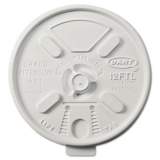 Dart Lift n' Lock Plastic Hot Cup Lids, Fits 10 oz to 14 oz Cups, White, 1,000/Carton (12FTL)