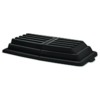 Hinged Dome Tilt Truck Lid, 31.75w x 61d x 8.75h, Black (1028BLA)