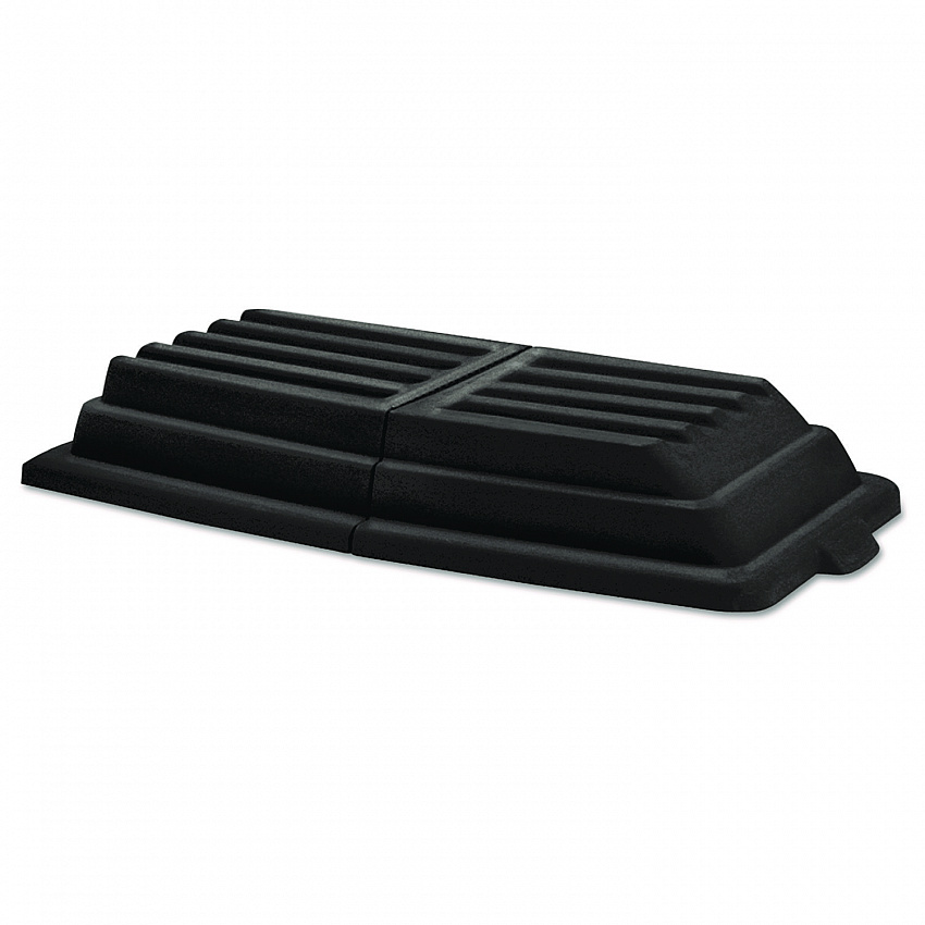 Hinged Dome Tilt Truck Lid, 31.75w x 61d x 8.75h, Black (1028BLA)