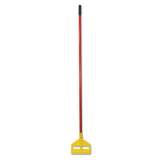 Rubbermaid Commercial Invader Fiberglass Side-Gate Wet-Mop Handle, 60", Red/Yellow (H146RED)