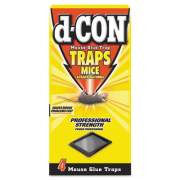 d-CON Mouse Glue Trap, Plastic, 4 Traps/Box, 12 Boxes/Carton (78642)