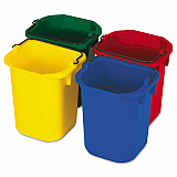 5-Quart Disinfecting Utility Pail, Plastic, 4 Colors/Set (9T83)