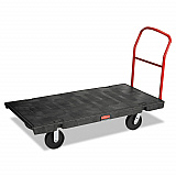 Platform Truck with 8" Polyolefin Casters, 2,000 lb Capacity, 30 x 60 x 7, Black (4471BLA)