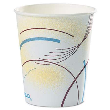 Dart Paper Water Cups, Cold, 5 oz, Meridian Design, Multicolored, 100/Sleeve, 25 Sleeves/Carton (52MD)