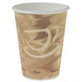 Dart Mistique Polycoated Hot Paper Cup, 12 oz, Printed, Brown, 50/Sleeve, 20 Sleeves/Carton (412MSN)