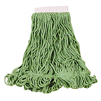 Super Stitch Blend Mop Heads, Cotton/Synthetic, Large, Green (D253GRE)