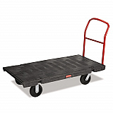 Platform Truck with 8" TPR Casters, 2,000 lb Capacity, 30 x 60 x 7, Black (4466BLA)