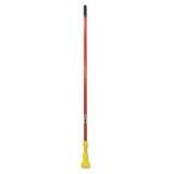 Rubbermaid Commercial Gripper Fiberglass Mop Handle, 60", Red/Yellow (H246RED)