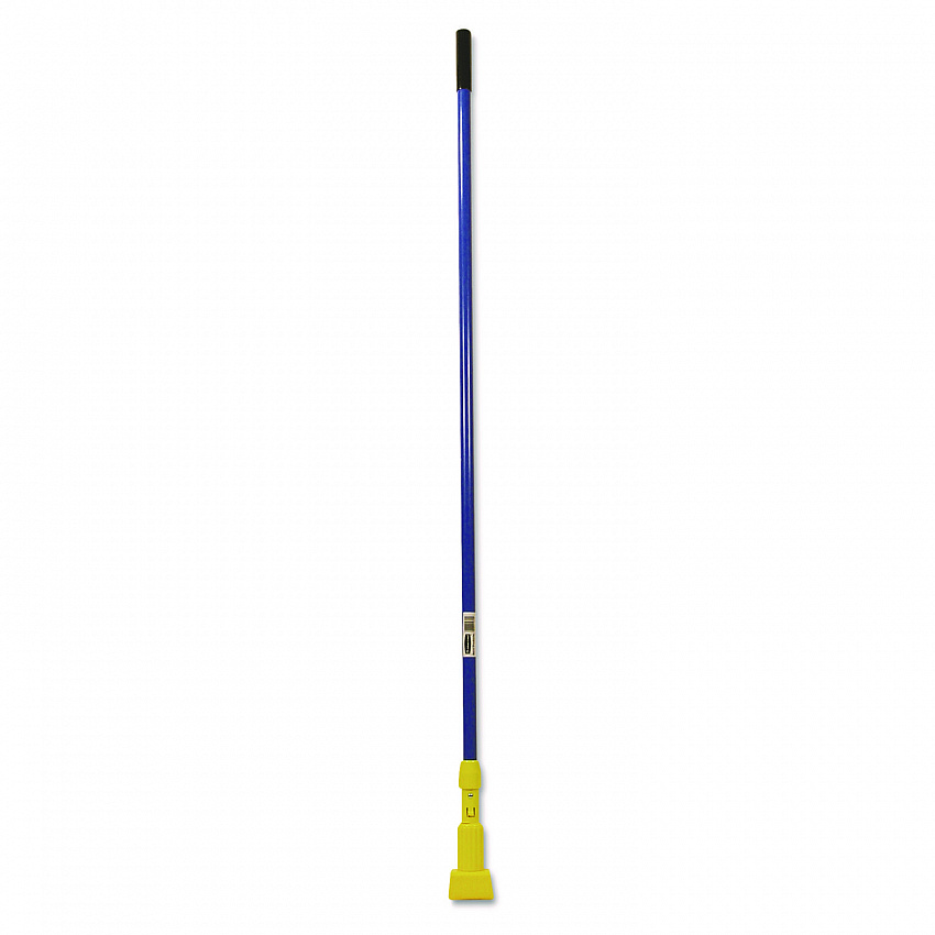 Gripper Fiberglass Mop Handle, 1" dia x 60", Blue/Yellow (H246BLU)