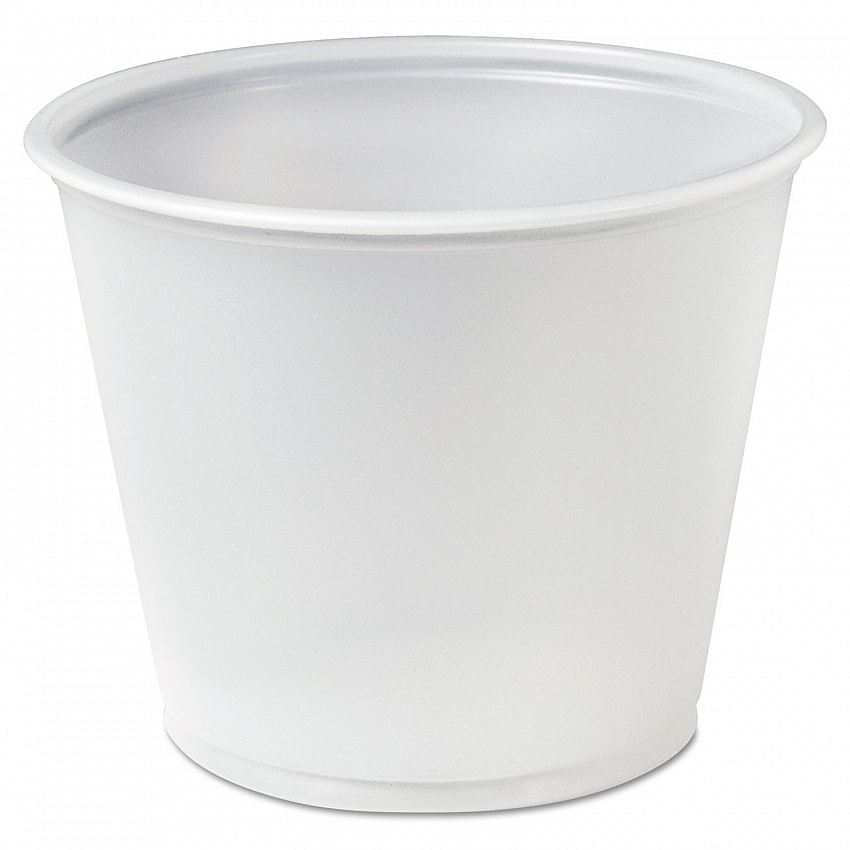 Polystyrene Portion Cups, 5.5 oz, Plastic, Translucent, 250/Bag, 10 Bags/Carton (P550N)
