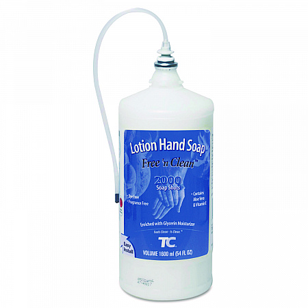 OneShot Lotion Soap Refill, Fragrance-Free, 1,600 mL, 4/Carton (402364)