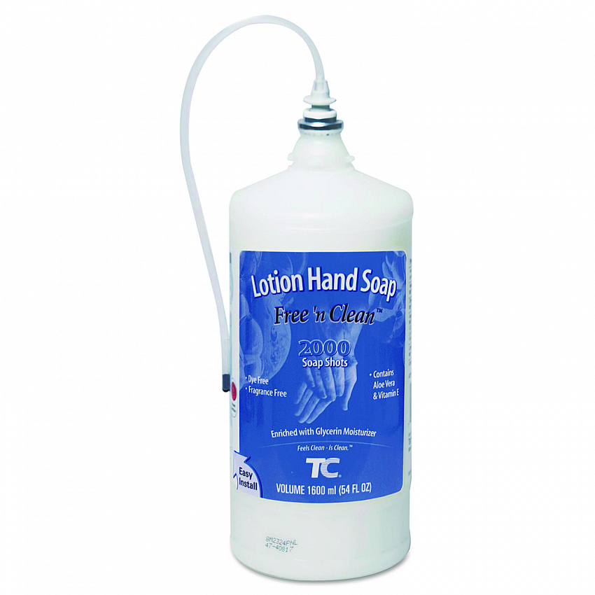 OneShot Lotion Soap Refill, Fragrance-Free, 1,600 mL, 4/Carton (402364)