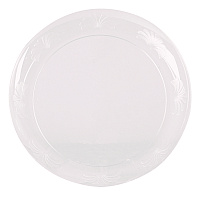 Designerware Plastic Plates, 10.25" dia, Clear, 8/Pack, 18 Packs/Carton (DWP10144)