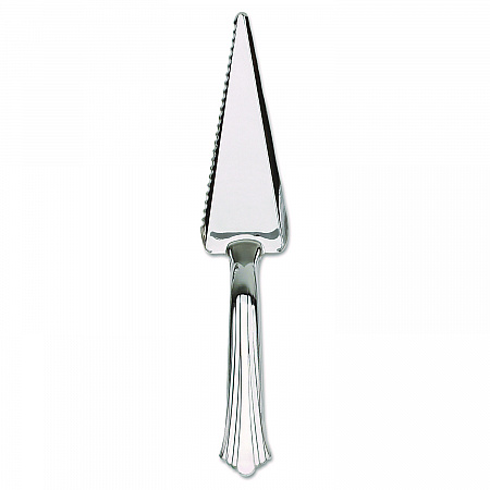 Reflections Heavyweight Plastic Cake Cutter, Silver, 40/Carton (RFCTR)