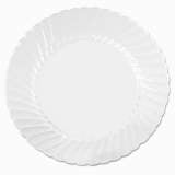 WNA Classicware Plates, Plastic, 10.25" dia, Clear, 18/Bag, 8 Bags/Carton (CW10144)