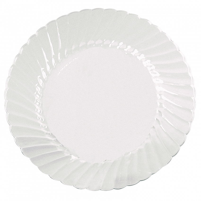 Classicware Plates, Plastic, 9" dia, Clear, 10/Bag, 18 Bags/Carton (CW9180)
