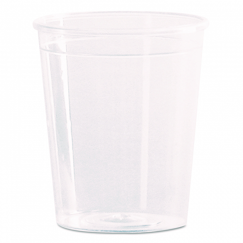 Comet Plastic Portion/Shot Glass, 2 oz, Clear, 50/Pack, 50 Packs/Carton (P20)