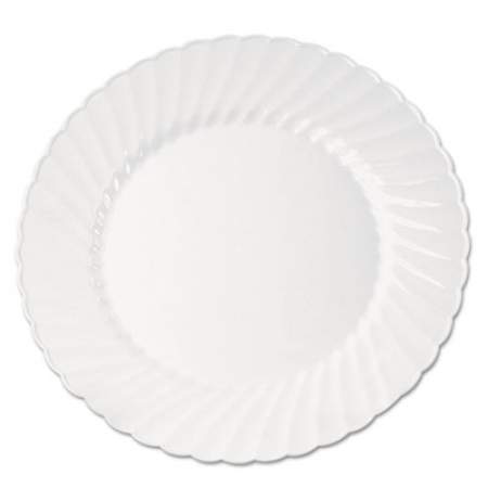 WNA Classicware Plastic Plates, 9 Inches, White, Round, 10/pack (CW9180W)