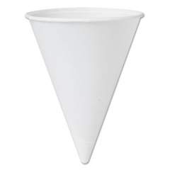 Dart Bare Treated Paper Cone Water Cups, 4.25 oz, White, 200/Bag, 25 Bags/Carton (42BR)