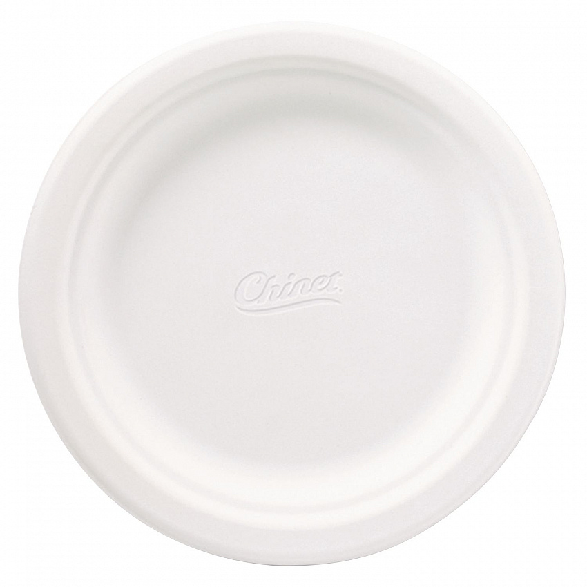 Classic Paper Plates, 6.75" dia, White, 125/Pack, 8 Packs/Carton (21226CT)