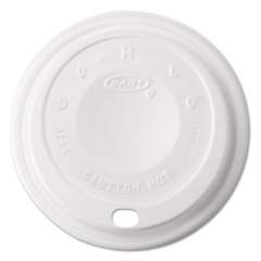 Dart Cappuccino Dome Sipper Lids, Fits 12 oz, White, 1,000/Carton (12EL)