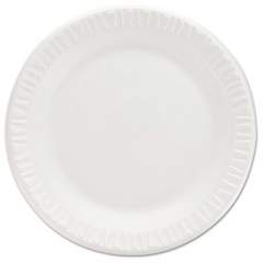 Dart Non-Laminated Foam Dinnerware, Plates, 7" dia, White, 125/Pack, 8 Packs/Carton (7PWCR)