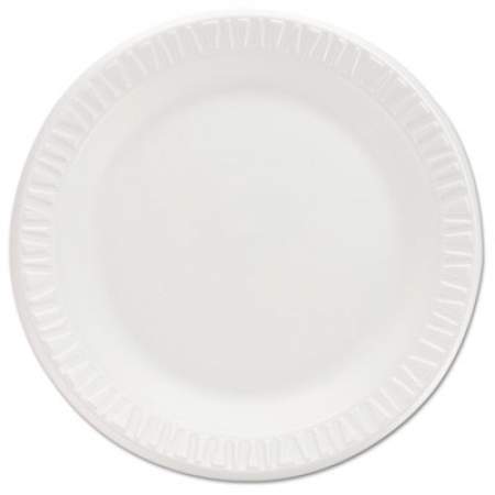 Dart Non-Laminated Foam Dinnerware, Plates, 7" dia, White, 125/Pack, 8 Packs/Carton (7PWCR)