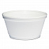 Foam Container, Extra Squat, 8 oz, White, 1,000/Carton (8SJ20)