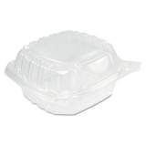 Dart ClearSeal Hinged-Lid Plastic Containers, Sandwich Container,13.8 oz, 5.4 x 5.3 x 2.6, Clear, 500/Carton (C53PST1)