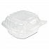 ClearSeal Hinged-Lid Plastic Containers, Sandwich Container, 13.8 oz, 5.4 x 5.3 x 2.6, Clear, Plastic, 500/Carton (C53PST1)