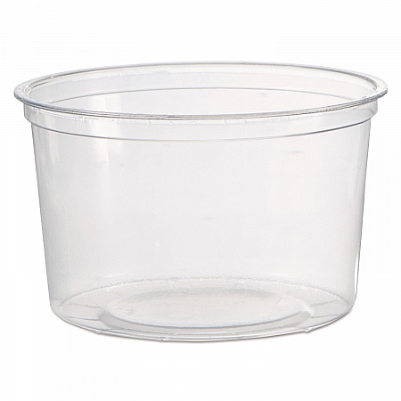 Deli Containers, 16 oz, Clear, Plastic, 50/Pack, 10 Packs/Carton (APCTR16)