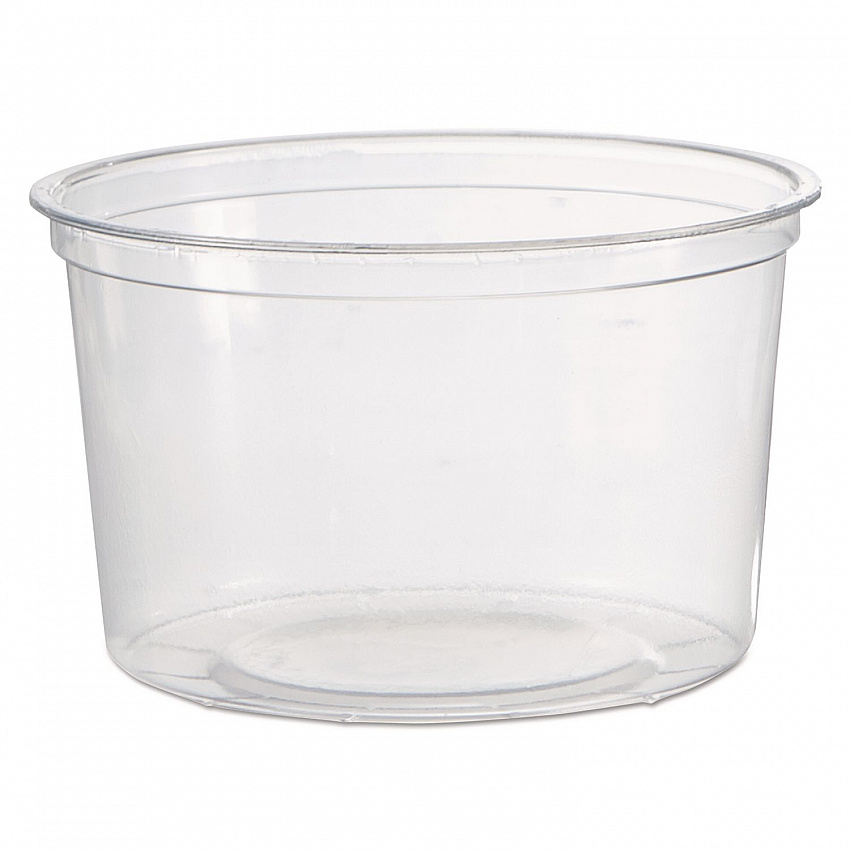 Deli Containers, 16 oz, Clear, Plastic, 50/Pack, 10 Packs/Carton (APCTR16)