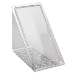 Pactiv Evergreen Hinged Lid Sandwich Wedges, 3.25 x 6.5 x 3, Clear, 85/Pack, 3 Packs/Carton (Y11334)