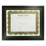 NuDell Leatherette Document Frame, 8-1/2 x 11, Black, Pack of Two (21202)