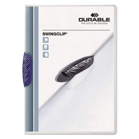 Durable Swingclip Clear Report Cover, Swing Clip, 8.5 x 11, Clear/Clear, 5/Pack (226407)