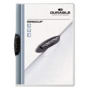 Durable Swingclip Clear Report Cover, Swing Clip, 8.5 x 11, Clear/Clear, 5/Pack (226401)