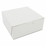 White One-Piece Non-Window Bakery Boxes, 6 x 6 x 2.5, White, Paper, 250/Carton (0901)