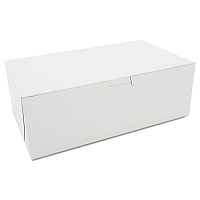 White One-Piece Non-Window Bakery Boxes, 10 x 6 x 3.5, White, Paper, 250/Bundle (1017)