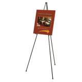 Quartet Heavy-Duty Adjustable Instant Easel Stand, 25" to 63" High, Steel, Black (27E)
