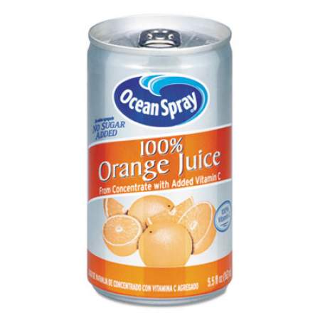Ocean Spray 100% Juice, Orange, 5.5 oz Can (20453)