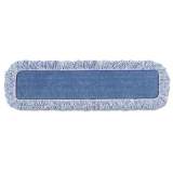Rubbermaid Commercial High Absorbency Mop Pad, Nylon/Polyester Microfiber, 18" Long, Blue (Q41600CT)